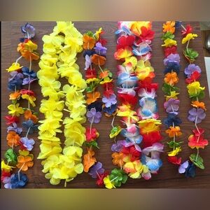 5 Colorful Hawaiian Leis Flower Garland